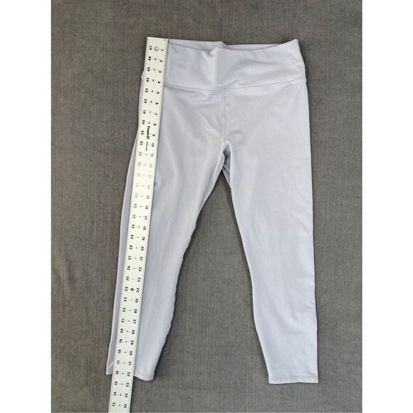 Fabletics Leggings Womens M Gray Powerhold Cropped High Rise Athletic Athleisure - Picture 3 of 12